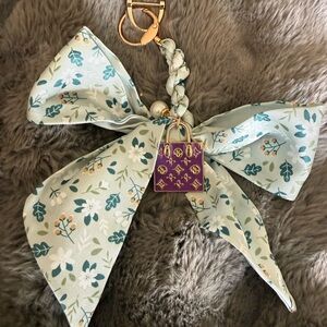 Purple Monogram Keychain Charm authentic Louis Vuitton charm